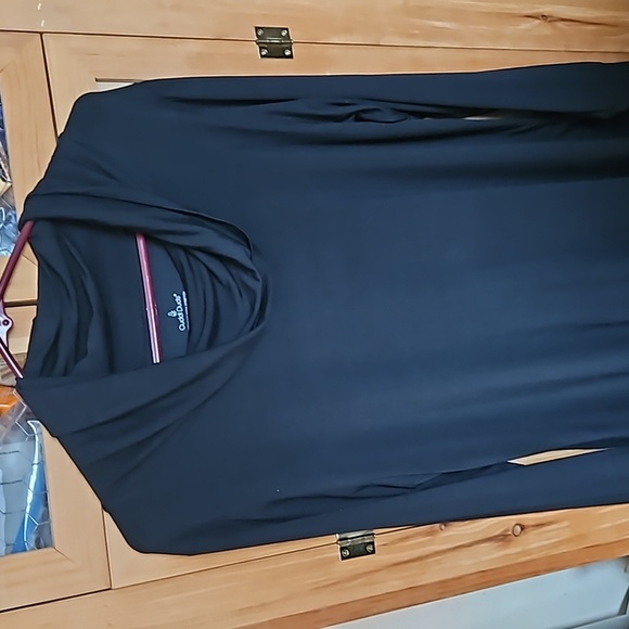 XL CUDDL DUDS SOFTWEAR w STRETCH Tunic Black - Picture 4 of 7